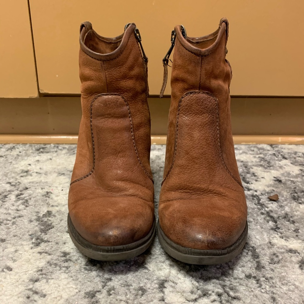 Miz Mooz authentic leather heeled booties
